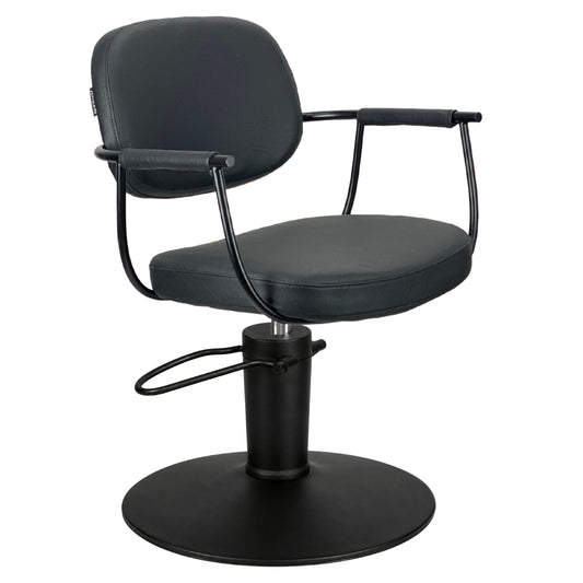 Chelsea Black Upholstery - Black Frame Styling Chair - Hydraulic