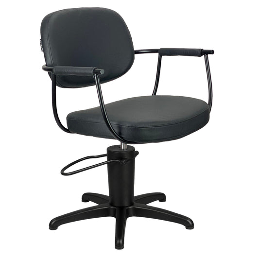 Chelsea Black Upholstery - Black Frame Styling Chair - Hydraulic