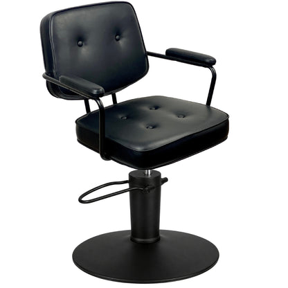 Bianca Black Styling Chair - Hydraulic