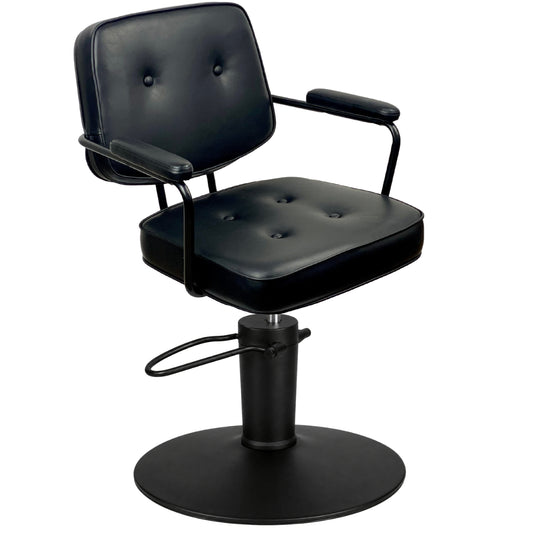 Bianca Black Styling Chair - Hydraulic