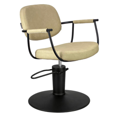 Chelsea Black Upholstery - Black Frame Styling Chair - Hydraulic
