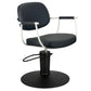 Chelsea Black Upholstery - White Frame Styling Chair - Hydraulic