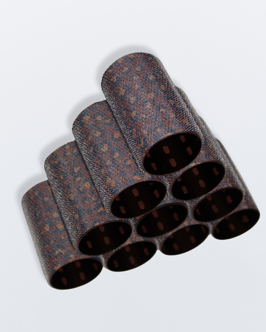 Hello Bleach Large Thermal Hair Rollers Leopard
