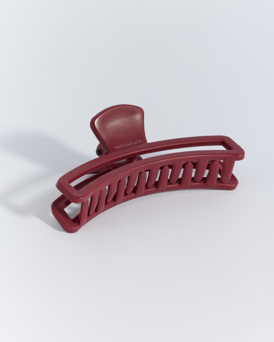 Hello Bleach Claw Clip Burgundy