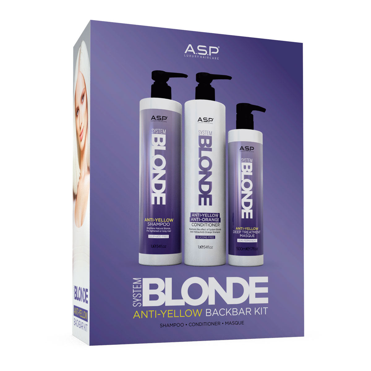 ASP System Blonde Anti-Yellow Back Bar Kit